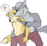  &lt;3 2017 4_fingers anthro canine clothed clothing duo elfein eye_patch eyewear fox fox_mccloud grope hand_in_pants invalid_tag knife male male/male mammal nintendo open_mouth partially_clothed star_fox teeth threatening tongue topless video_games wolf wolf_o&#039;donnell 
