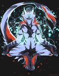  abstract_background anthro featureless_crotch fur geometry grungecandy hair male nude sergal solo spread_legs spreading 