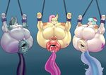  2017 anthro anthrofied anus areola ber00_(artist) breasts chain coco_pommel_(mlp) cutie_mark earth_pony equine female fluttershy_(mlp) friendship_is_magic gaping gaping_anus group hair horse mammal marble_pie_(mlp) multicolored_hair my_little_pony nipples nude pink_hair pony pussy suspension two_tone_hair 