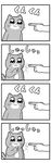  bkub bottle cat comic greyscale highres kon'ya_wa_neko-chan monochrome spray_bottle translated 