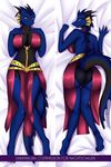  anthro big_breasts breasts butt clothed clothing dakimakura_design dragon female harnny looking_at_viewer smile solo underwear wide_hips 