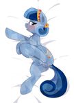  2017 anus blue_eyes blue_hair blush crystal_pony_(mlp) cutie_mark dock fan_character female feral friendship_is_magic hair heart_song livinthelife0friley looking_at_viewer lying my_little_pony nipples on_side open_mouth pussy pussy_juice simple_background solo spread_legs spreading teats white_background 