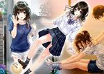  bra gym_uniform kazuharu_kina pantsu see_through seifuku tagme wet_clothes 