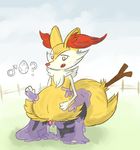  anal chastity chastity_cage ditto fennekin inflation interspecies male nintendo pok&eacute;mon video_games zorua_(artist) 