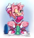  amy_rose anthro big_breasts breasts coolblue dildo erect_nipples female hedgehog mammal masturbation nipple_bulge nipples penetration pussy sex_toy solo sonic_(series) vaginal vaginal_penetration 