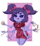  anthro arachnid arthropod cute female mehdrawings muffet smile solo spider undertale video_games 