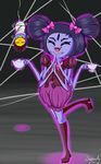  ambiguous_gender anthro arachnid arthropod cute female human mammal mehdrawings muffet protagonist_(undertale) smile solo spider undertale video_games 