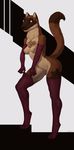  2017 anthro breasts clothing crummles ermine female fur gear_symbol gewitter heart_symbol hi_res invalid_tag legwear mammal mustelid nipples nude purple_eyes simple_background solo stockings 