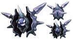  closed_eyes closed_mouth cloyster constricted_pupils full_body gen_1_pokemon grin highres horn no_humans pearl7 pokemon pokemon_(creature) shell simple_background smile teeth v-shaped_eyebrows white_background 