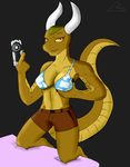  bed bikini carrus_(artist) clothing computer female invalid_tag lizard looking_at_viewer nerd nvidia reptile scalie simple_background swimsuit 