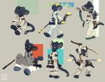  anthro clothed clothing feline mammal multiple_images multiple_poses ovopack pose solo staff 