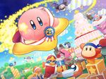  anniversary apple arm_up bandana bandana_waddle_dee beret bird blue_eyes blush_stickers cake carrying closed_eyes coo_(kirby) dark_skin dutch_angle elline_(kirby) fish flower food fruit gift gloves gooey grass hat kine_(kirby) king_dedede kirby kirby's_return_to_dream_land kirby:_planet_robobot kirby:_triple_deluxe kirby_(series) kirby_64 looking_up magolor mask maxim_tomato meta_knight mishio noddy_(kirby) penguin pink_hair plate protected_link ribbon_(kirby) rick_(kirby) robobot_armor sash sky sleeping smile star strawberry susie_(kirby) taranza tongue tongue_out waddle_doo warp_star wings 