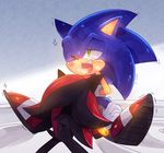 anthro baitong9194 bed black_nose blush clothing duo fellatio footwear gloves green_eyes hedgehog looking_pleasured male male/male mammal open_mouth oral orgasm saliva sex shadow_the_hedgehog shaking sonic_(series) sonic_the_hedgehog tears trembling 