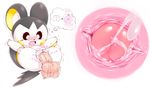  2017 balls blush cum emolga erection female feral human internal interspecies looking_down male male/female mammal nintendo open_mouth penetration penis penis_tip pok&eacute;mon pussy rodent sex shaking simple_background size_difference thought_bubble trembling video_games white_background ɯ(_&ndash;_&ndash;_)ɯ 