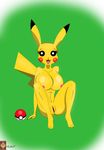  abstract_background anthro big_breasts breasts female invalid_tag nintendo pikachu pok&eacute;ball pok&eacute;mon pussy video_games 