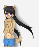  abby_doug blush canine cub cute dog dream_mirage female hair loli long_hair looking_at_viewer mammal shy simple_background young 