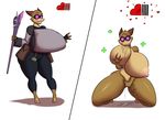  &lt;3 2017 anthro big_breasts breast_suck breasts clothing deadpliss eyewear female fingering goggles gremlin_(spiral_knights) hand_on_breast huge_breasts kaboozle masturbation nipples pussy_juice smile solo spiral_knights staff sucking 