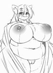  2017 big_breasts blush breasts canine clothing cuddlesong_(artist) female huge_breasts mammal mature_female mother nipples nude parent pussy simple_background slightly_chubby solo thick_thighs undressing voluptuous white_background wide_hips wolf 