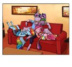  earthsong9405 equine feathered_wings feathers friendship_is_magic fur hair horn inside mammal multicolored_hair my_little_pony pegasus pinkie_pie_(mlp) purple_fur purple_hair rainbow_dash_(mlp) rainbow_hair sleeping spike_(mlp) twilight_sparkle_(mlp) winged_unicorn wings 