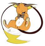  alpha_channel feral fur honeyfox itsdraconix nintendo one_eye_closed paws pok&eacute;mon pussy raichu video_games wink 