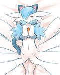  animal_ears animal_tail artist_request cat_ears cat_tail furry gardevoir orange_eyes pokemon 