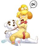  animal_crossing anthro big_butt butt canine collar digital_media_(artwork) duo female fur isabelle_(animal_crossing) k.k._slider latenightsexycomics leash looking_at_viewer male male/female mammal nintendo penis sex signature surprise text video_games 