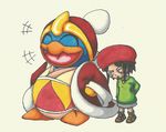  ^_^ adeleine angry avian beige_skin bird blue_body blue_eyes broken-hedgehog clothed clothing eyes_closed female happy human king_dedede kirby_(series) laugh male mammal nintendo open_mouth open_smile penguin rosy_cheeks simple_background smile video_games white_background 