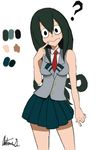  anime boku_no_hero_academia clothing colored frog_girl school_uniform suu tsuyu_asui uniform 