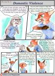  anthro canid canine clothing comic disney female fox fur humor judy_hopps lagomorph male mammal nick_wilde rabbit the_gory_saint zootopia 