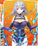  1girl breasts card_(medium) female reina_nagiri sakuranbo short_hair taimanin_asagi_battle_arena taimanin_asagi_battle_arena_all_card_gallery 