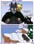  canine clothed clothing colonel_klink comic male male/male mammal snowmobile 