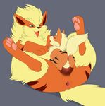  2017 anus arcanine balls bunnyonthefence canine duo erection female feral fur growlithe larger_female male male/female male_penetrating mammal nintendo nude open_mouth orange_fur penetration penis pok&eacute;mon pussy sex simple_background size_difference smaller_male smile tongue vaginal vaginal_penetration video_games 
