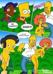  apu_nahasapeemapetilon bart_simpson homer_simpson maude_flanders milhouse_van_houten modern_toons the_simpsons 