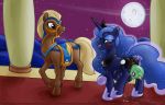  amniotic_fluid anus birth butt desert duo friendship_is_magic full_moon grotesque haakim_(mlp) moon my_little_pony night princess_luna_(mlp) pussy saddle_arabia smudge_proof 