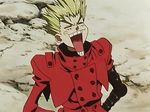  1boy animated laughing red_coat spiky_hair trigun vash_the_stampede 