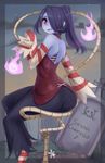  1girl ass blue_skin character_request leviathan_(skullgirls) skullgirls solo squigly_(skullgirls) tagme zombie 