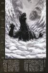  dinosaur giant_monster godzilla godzilla_(series) kaijuu monochrome monster mutant snow toho_(film_company) yasushi_torisawa 