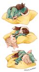  animal_ears animal_hood black_cat cat cat_ears cat_hood cat_paws cat_tail catboy closed_eyes hood hoodie kemonomimi_mode lying male_focus namco_namja_town nemui_(sleep_goodbye) on_back on_stomach paws pillow silver_hair sleeping tail twitter_username viktor_nikiforov yuri!!!_on_ice 