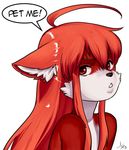  2017 ahoge alternate_species anthro aogami cat cub feline female fur furrification hair hi_res loli long_hair mammal open_mouth red_eyes red_fur red_hair shakugan_no_shana shana_(shakugan_no_shana) solo white_fur young 