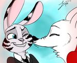  2017 anthro arctic_fox canine disney female fox jack_savage juantriforce042 lagomorph male mammal rabbit simple_background skye_(zootopia) zootopia 