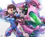  :d acronym animal_print arm_cannon artist_name bangs blue_bodysuit bodysuit boots bracer breasts breasts_apart brown_eyes brown_hair bunny_print charm_(object) clothes_writing d.va_(overwatch) eyebrows_visible_through_hair facepaint facial_mark finger_on_trigger gatling_gun gloves gun handgun hands_up headphones holding holding_gun holding_weapon knee_pads leg_up long_hair long_sleeves mecha medium_breasts meka_(overwatch) nose open_mouth outstretched_arms overwatch pauldrons pilot_suit pointing ribbed_bodysuit round_teeth shoulder_pads simple_background skin_tight smile solo standing standing_on_one_leg sungguk_lee teeth thigh_boots thigh_strap thighhighs turtleneck upper_teeth weapon whisker_markings white_background white_footwear white_gloves 