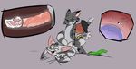  anthro bottomless clothed clothing cum duo feline female grey_background hi_res impregnation ishoka male male/female mammal nude penetration rush salessi sex simple_background vaginal vaginal_penetration 