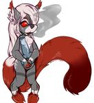  anthro badart_(artist) bong canine chibi drugs featureless_crotch female mammal nude open_mouth smile smoke solo standing 