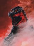  giant_monster godzilla godzilla_(series) kaijuu monster red_sky smoke toho_(film_company) yuji_kaida 