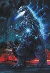  cloud electricity energy giant_monster glowing godzilla godzilla_(series) kaijuu lightning monster power_lines toho_(film_company) yuji_kaida 