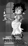  breasts candle cleavage clothed clothing female footwear high_heels looking_at_viewer minus8 monochrome shoes solo wide_hips 