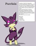  2017 cat digital_media_(artwork) english_text feline female fur hair hi_res mammal nintendo pok&eacute;mon purrloin raveneevee simple_background solo text video_games 