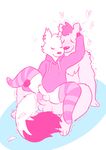  &lt;3 2016 anthro balls bear blush brushy_(cat-boots) canine cat-boots clothed clothing cum cute drop_(cat-boots) duo ear_piercing eyes_closed foreskin fox frottage fur hoodie humanoid_penis legwear male male/male mammal multicolored_tail nude on_top orgasm partially_clothed penis piercing reverse_cowgirl_position romantic_couple sex shaking simple_background smile sparkles stockings trembling white_fur 