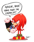  clothing echidna english_text gloves knuckles_the_echidna male mammal monotreme solo sonic_(series) text tyson_hesse 