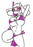  alpha_channel anthro big_breasts bikini breasts caprine cleavage clothed clothing creatiffy female goat huge_breasts mammal mature_female solo swimsuit toriel under_boob undertale video_games 